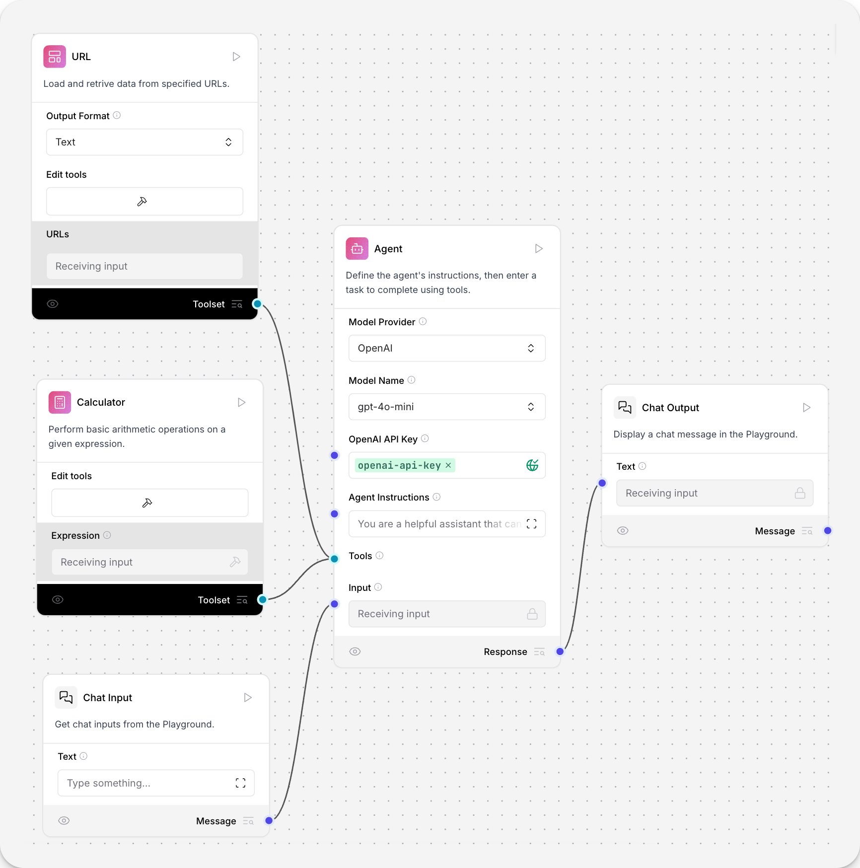 Simple agent starter flow